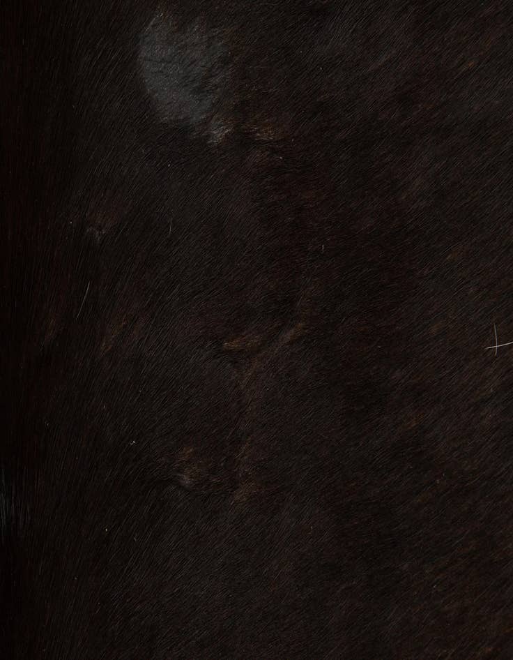 Detail image of 5' 10 x 6' 6 Cowhide Leather Square Rug