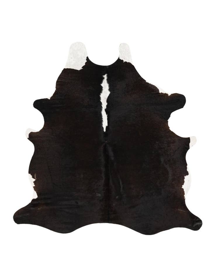 Detail image of 5' 10 x 6' 6 Cowhide Leather Square Rug