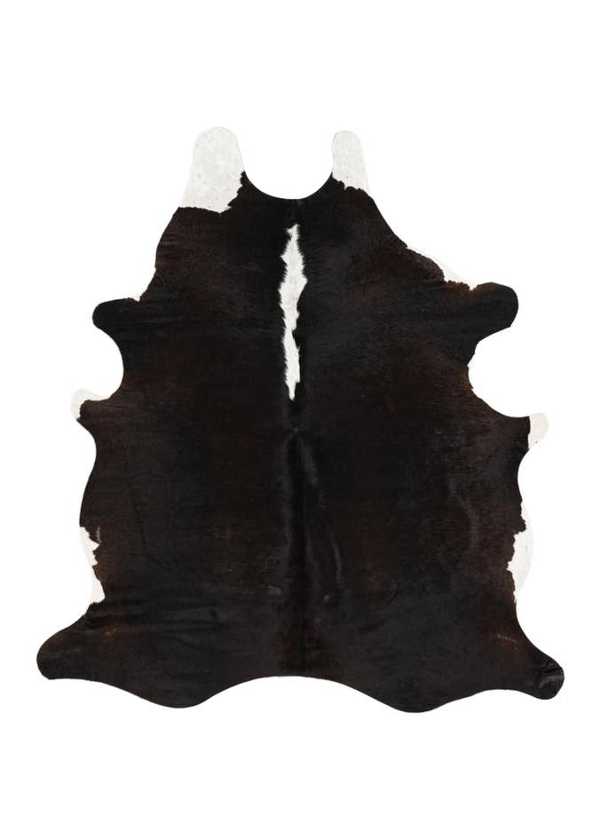Detail image of 5' 10 x 6' 6 Cowhide Leather Square Rug