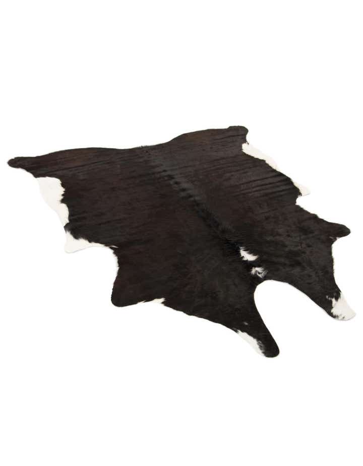 6' x 6' 2 Cowhide Leather Square Rug