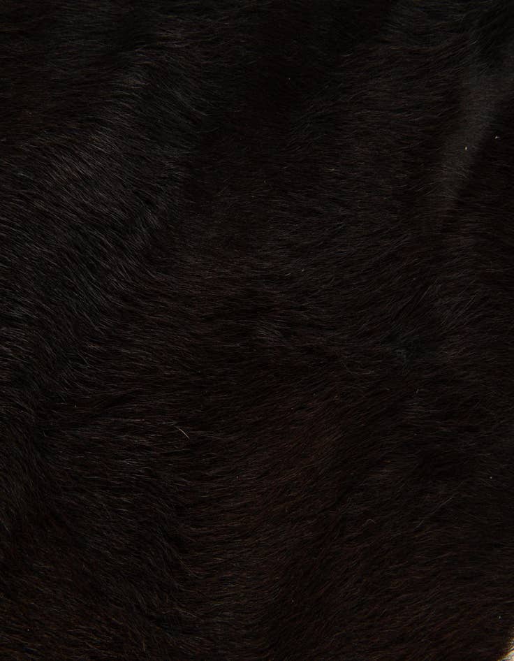 Detail image of 6' x 6' 2 Cowhide Leather Square Rug