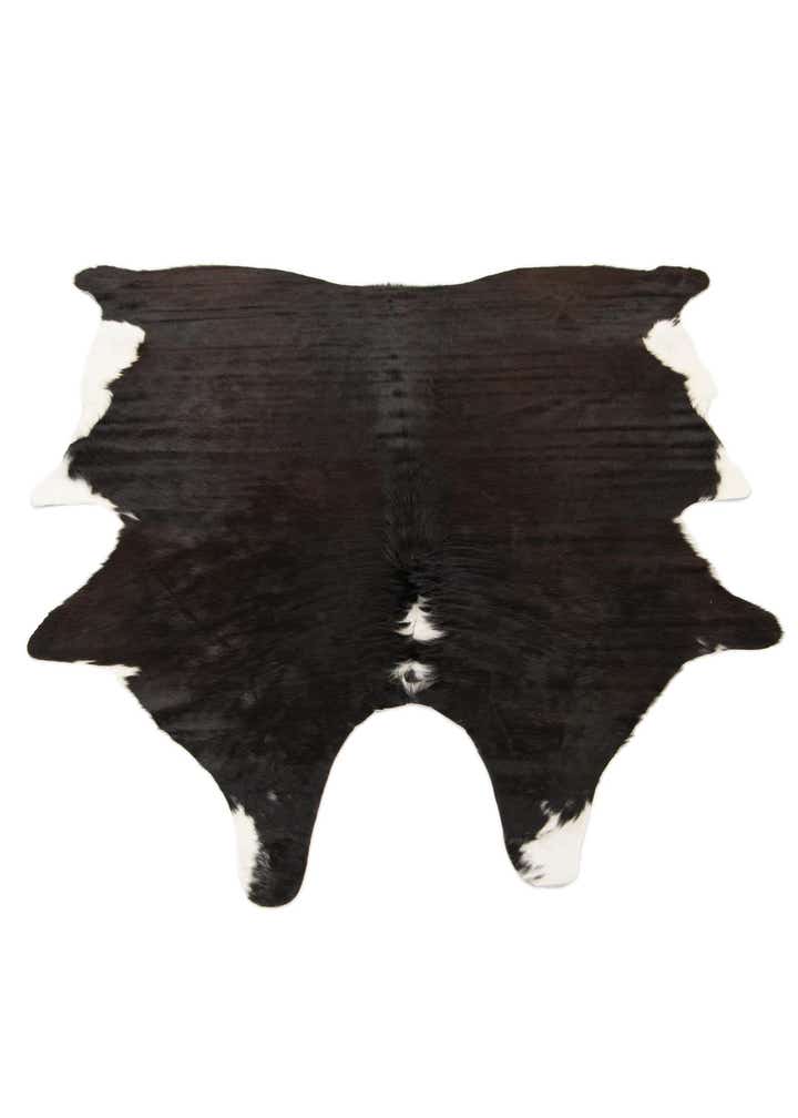 6' x 6' 2 Cowhide Leather Square Rug