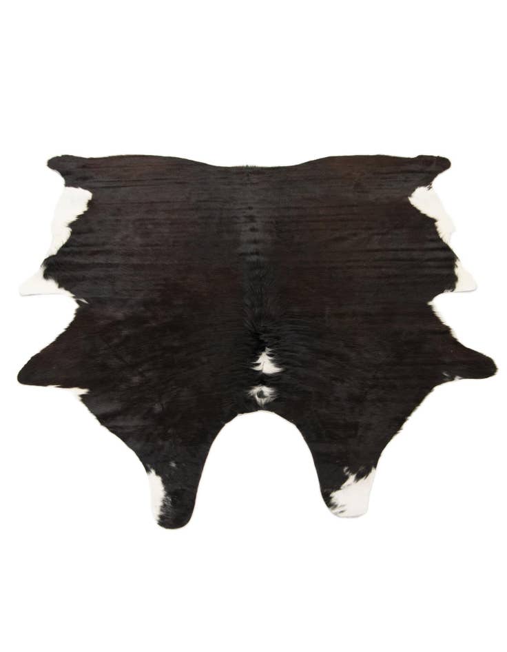 Detail image of 6' x 6' 2 Cowhide Leather Square Rug