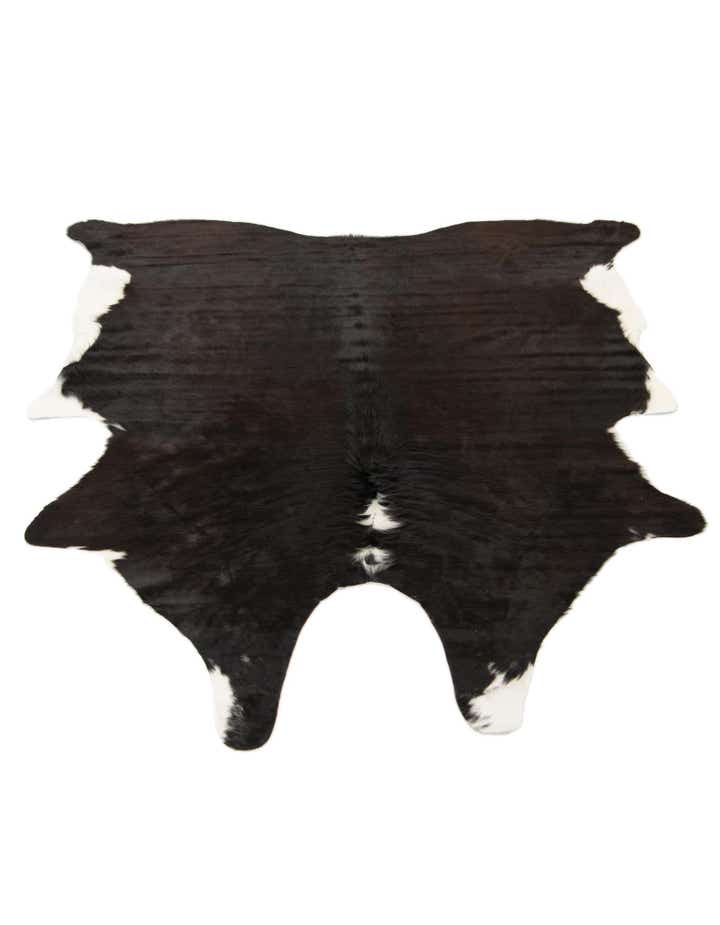 6' x 6' 2 Cowhide Leather Square Rug