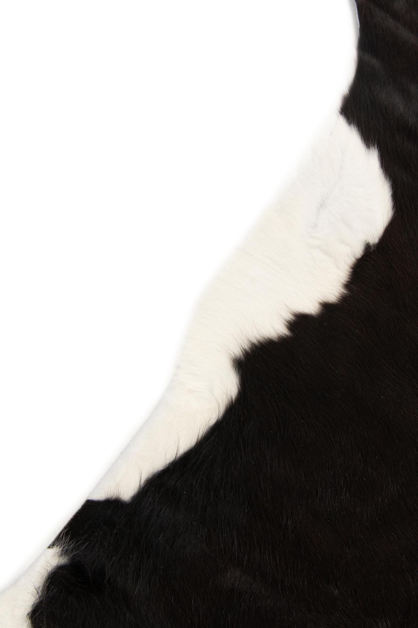 6' x 6' 2 Cowhide Leather Square Rug