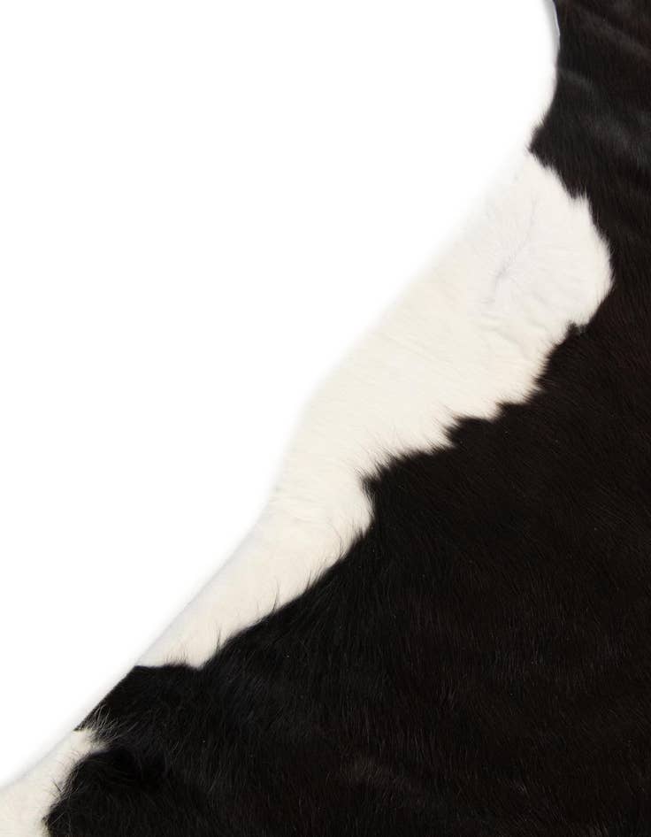 Detail image of 6' x 6' 2 Cowhide Leather Square Rug