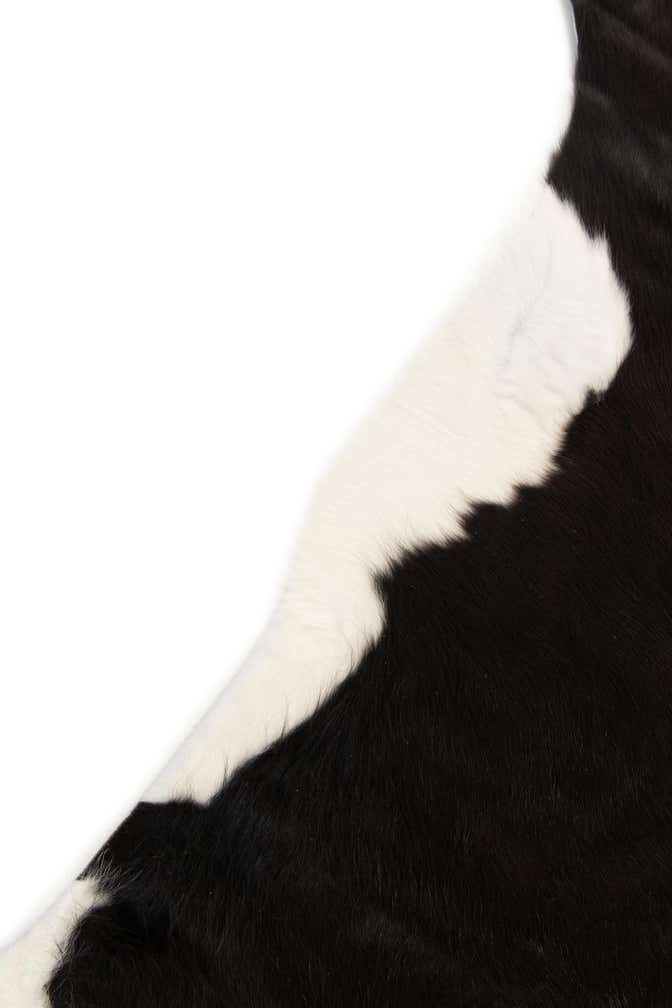 6' x 6' 2 Cowhide Leather Square Rug