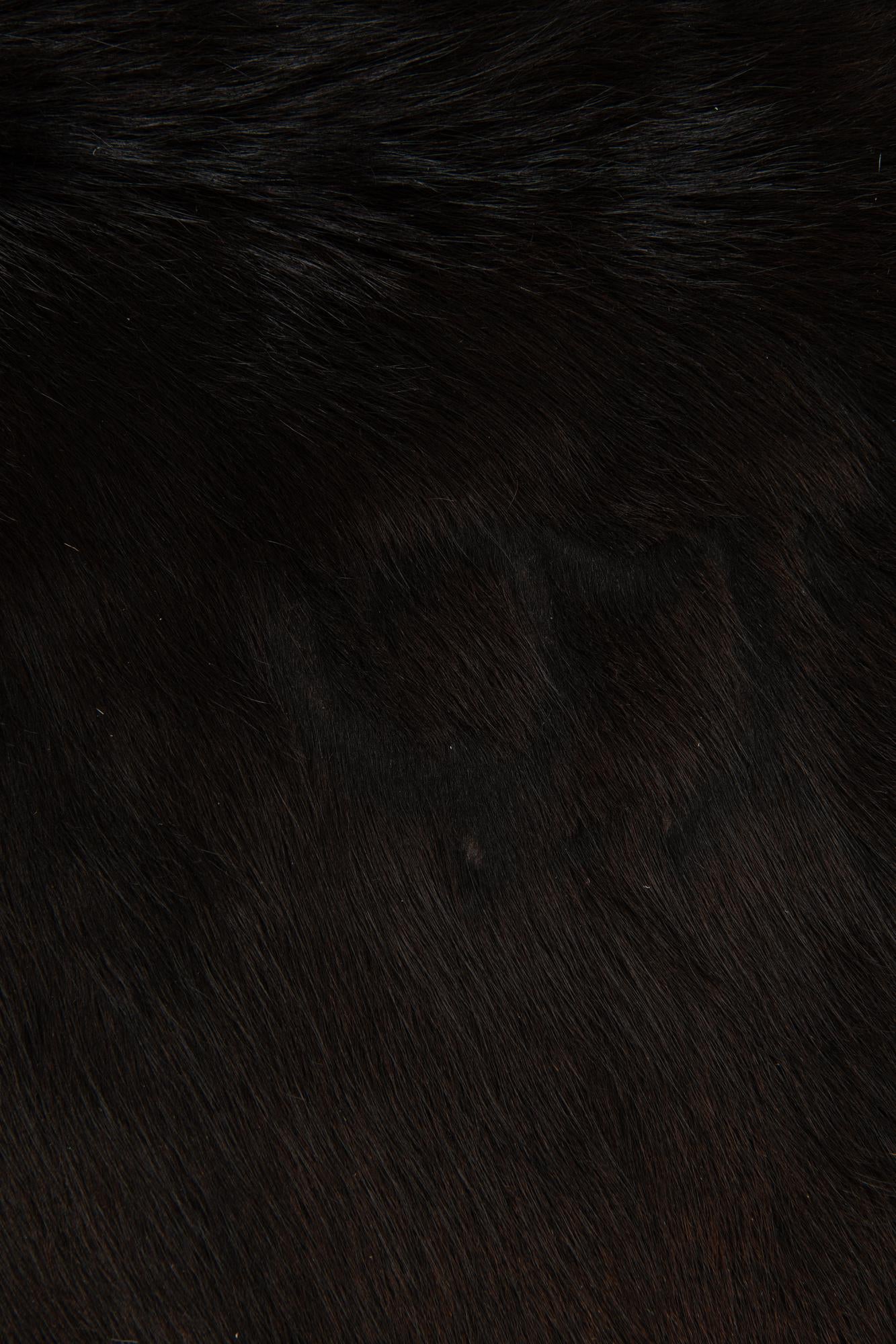 6' x 6' 2 Cowhide Leather Square Rug