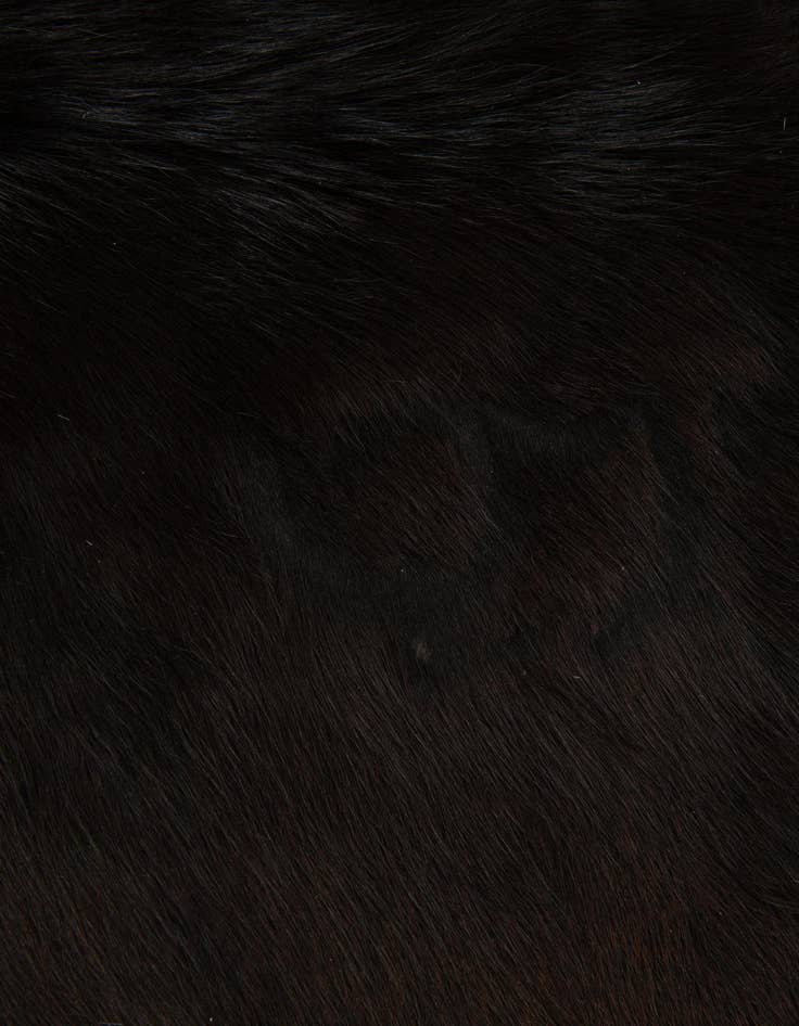 Detail image of 6' x 6' 2 Cowhide Leather Square Rug