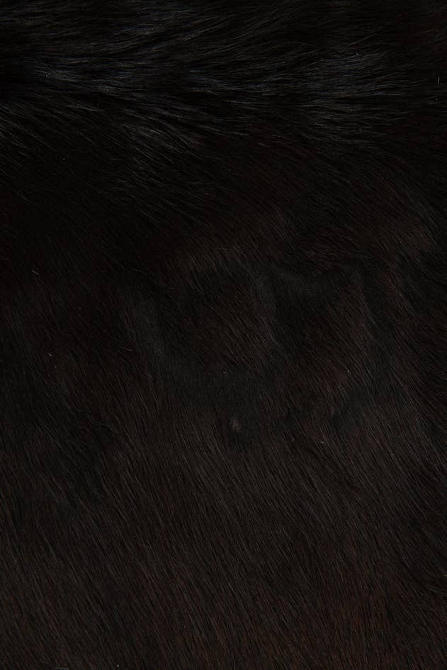Detail image of 6' x 6' 2 Cowhide Leather Square Rug