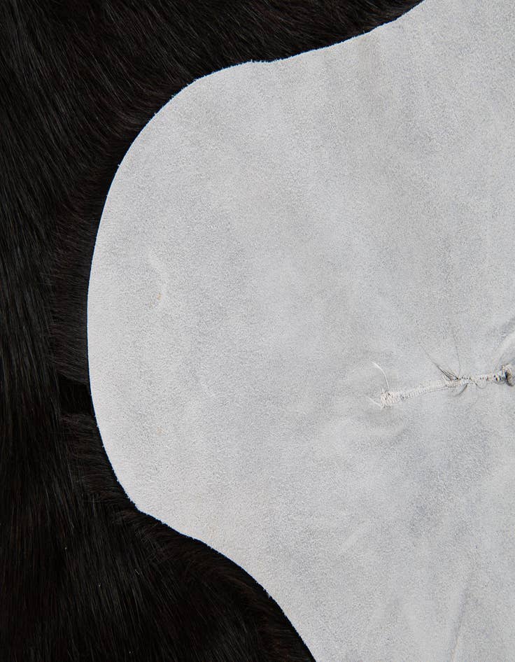 Detail image of 6' x 6' 2 Cowhide Leather Square Rug