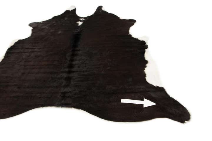 6' x 6' 2 Cowhide Leather Square Rug