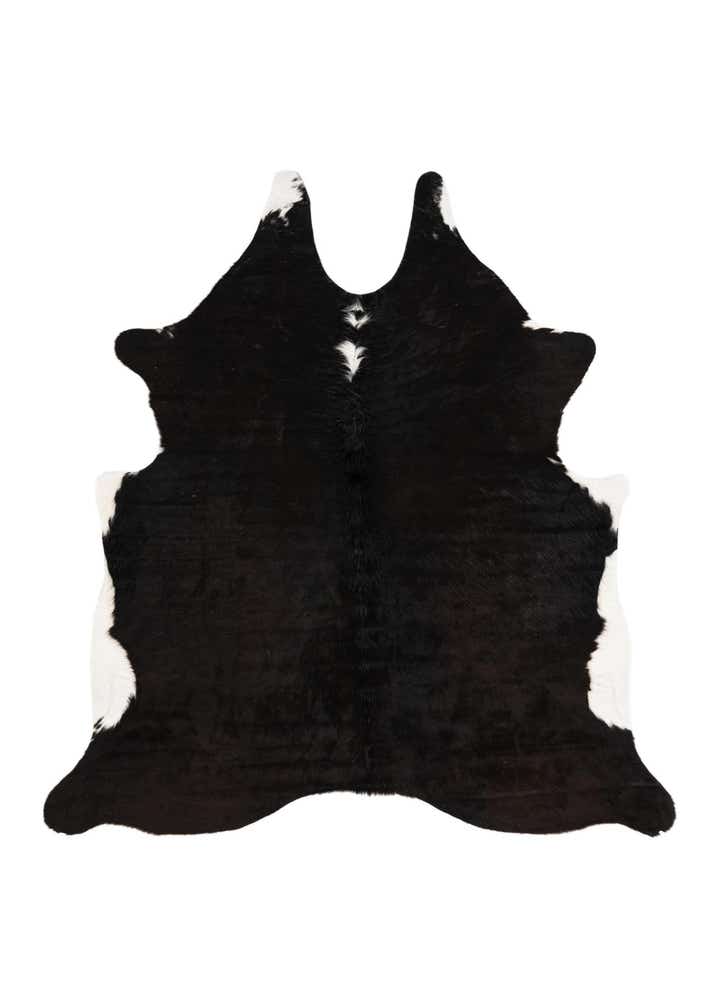 6' x 6' 2 Cowhide Leather Square Rug