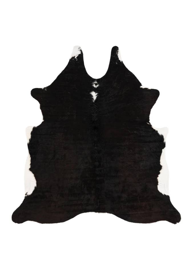 Detail image of 6' x 6' 2 Cowhide Leather Square Rug
