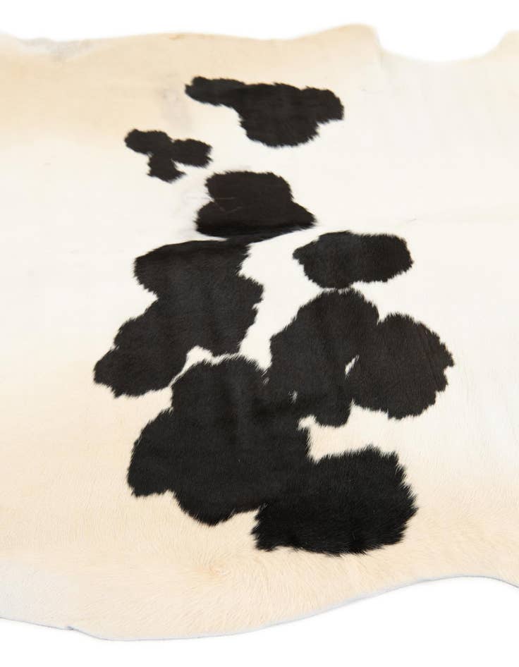 Detail image of 5' 5 x 5' 6 Cowhide Leather Square Rug