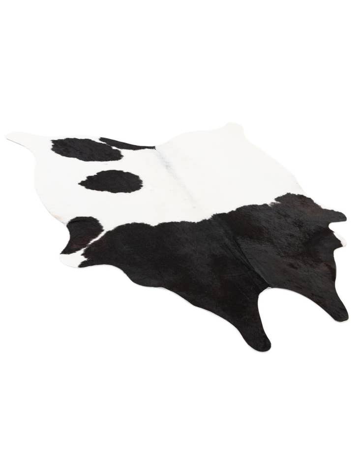 Detail image of 4' 8 x 5' Cowhide Leather Square Rug