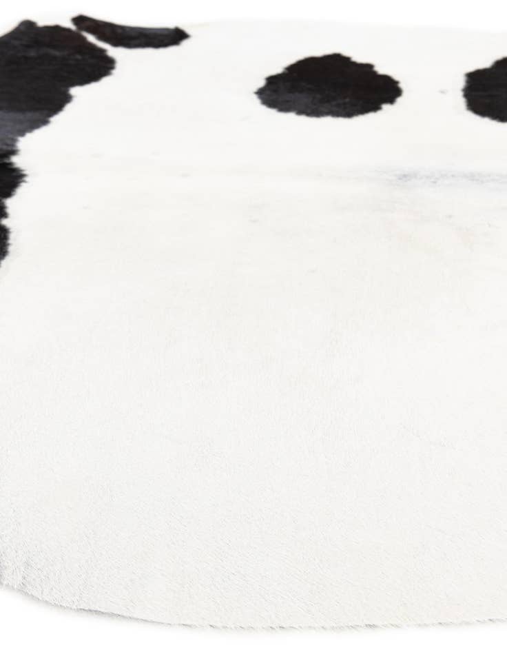 Detail image of 4' 8 x 5' Cowhide Leather Square Rug