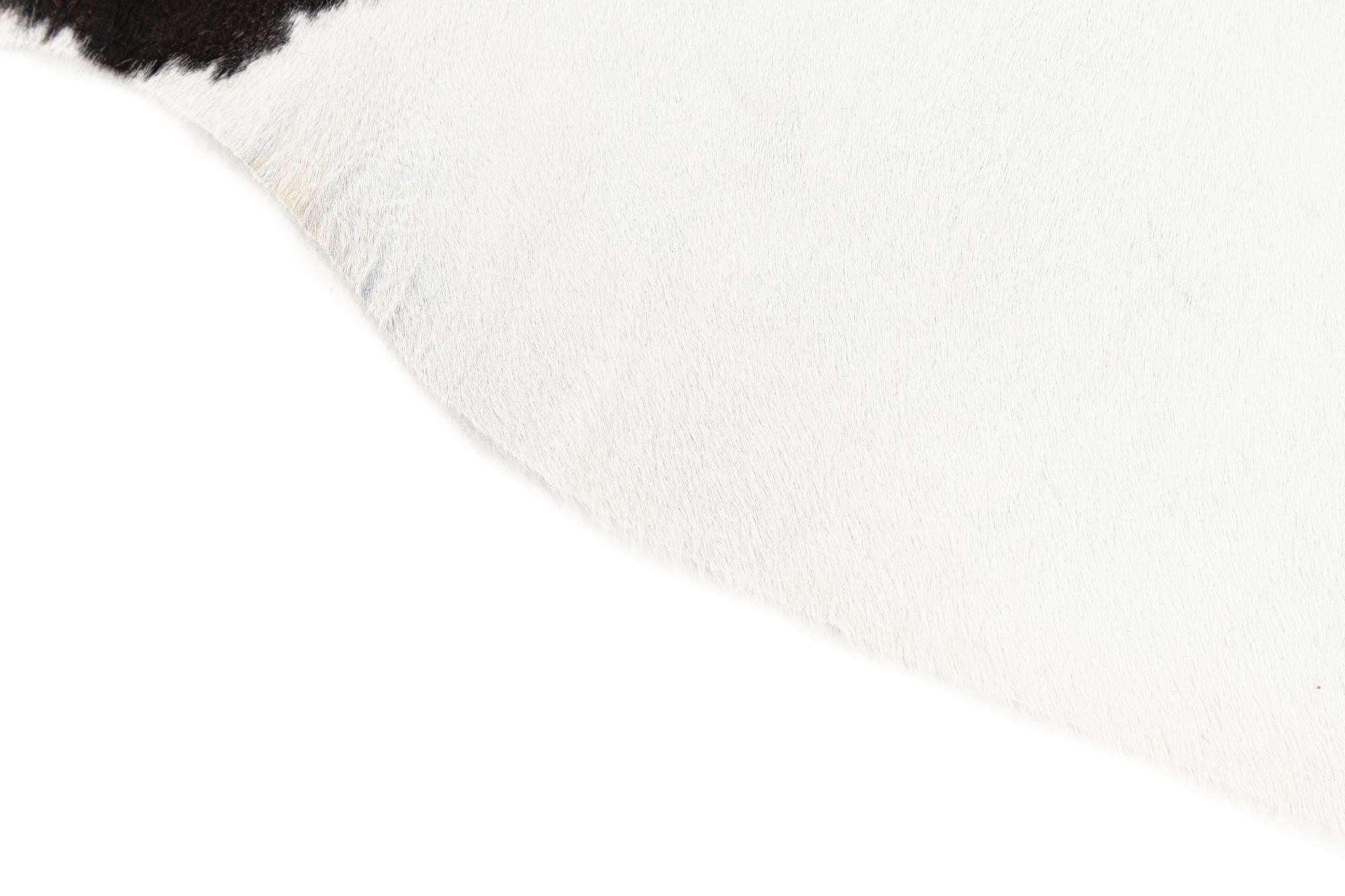 4' 8 x 5' Cowhide Leather Square Rug