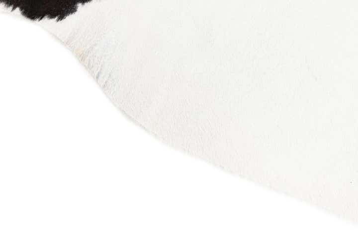 4' 8 x 5' Cowhide Leather Square Rug
