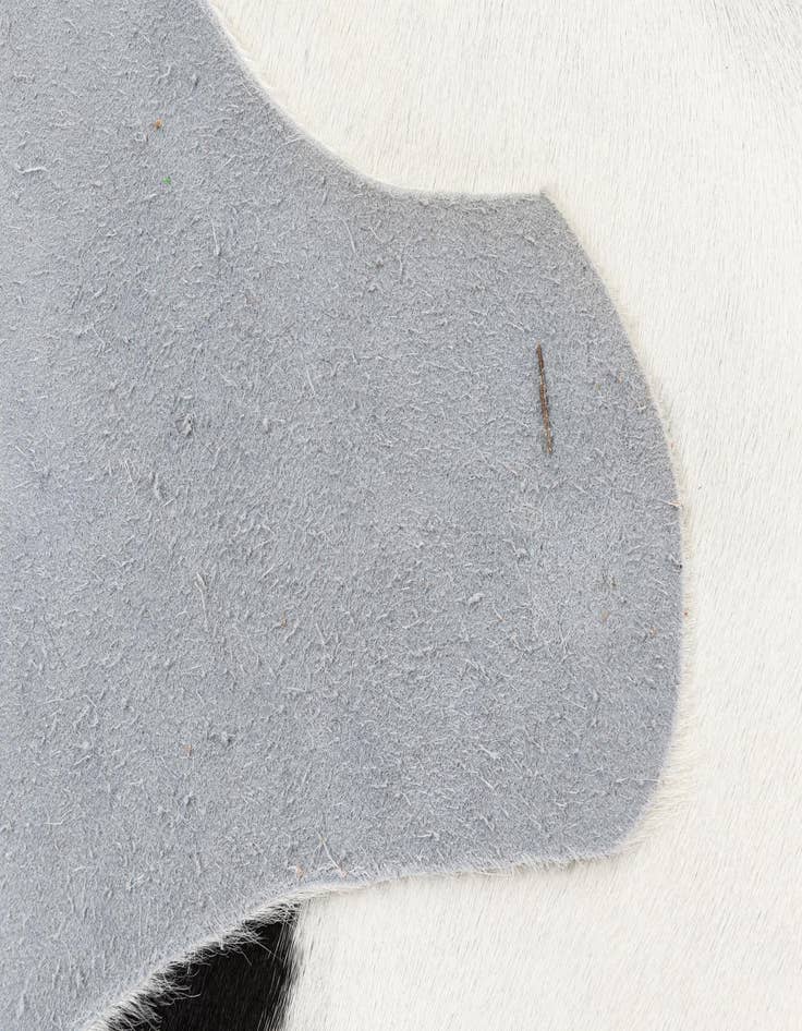 Detail image of 4' 8 x 5' Cowhide Leather Square Rug