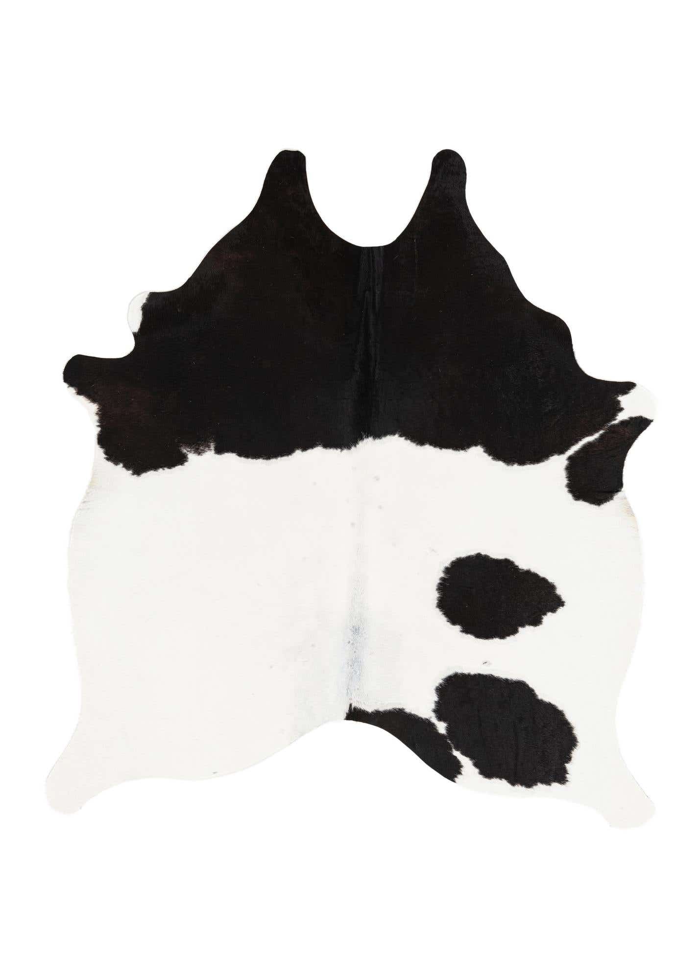 4' 8 x 5' Cowhide Leather Square Rug