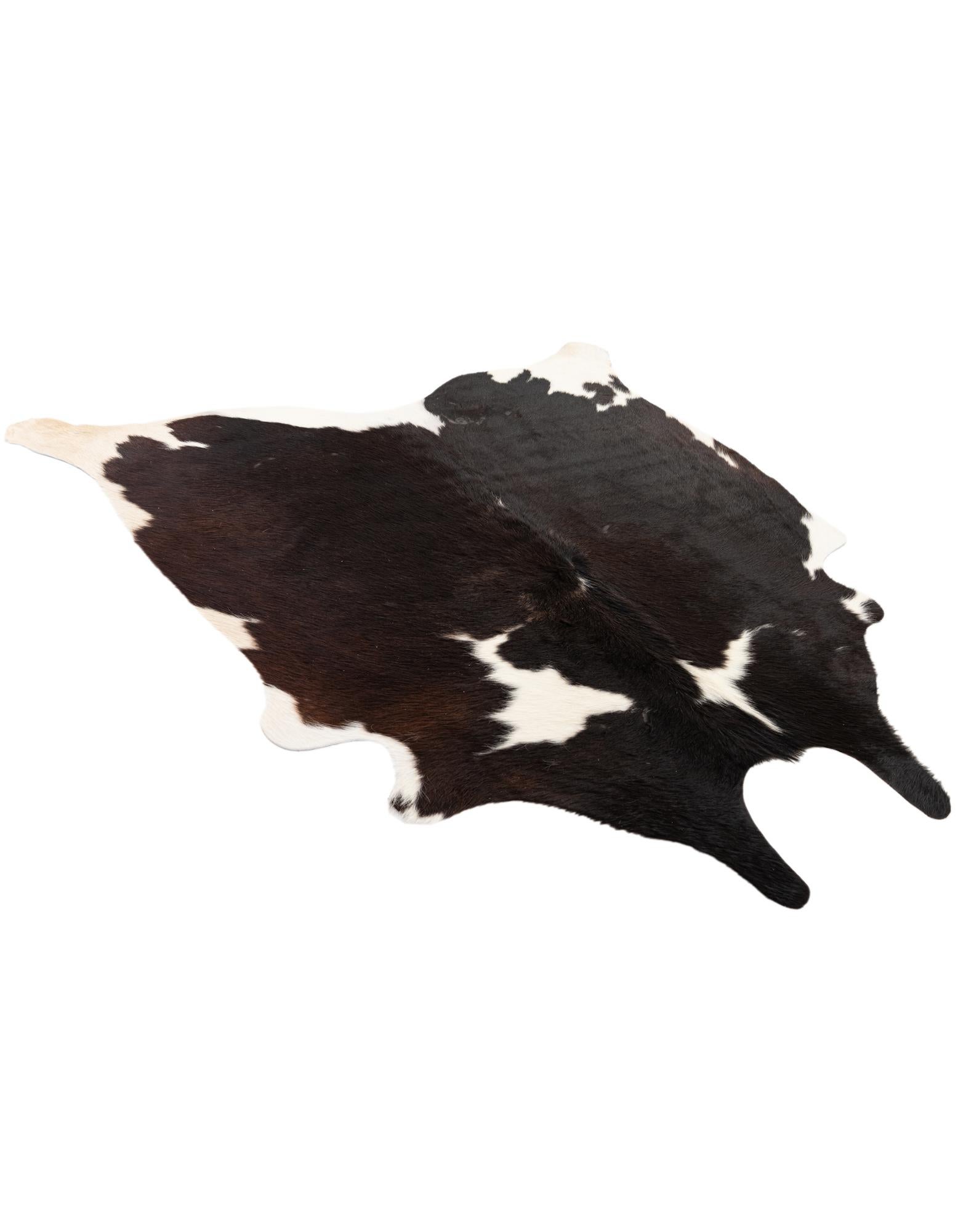 5' x 5' 2 Cowhide Leather Square Rug