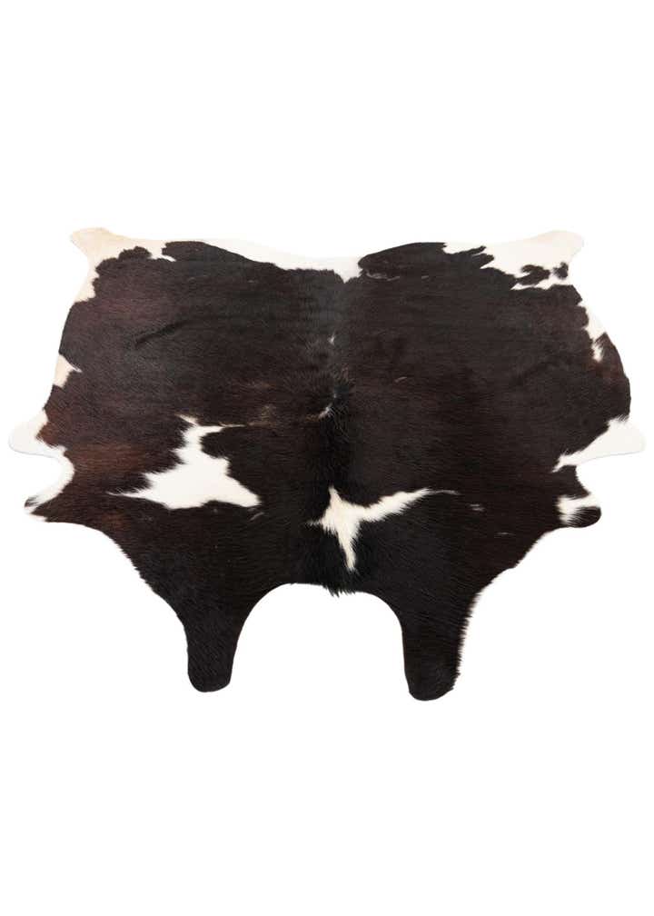 5' x 5' 2 Cowhide Leather Square Rug