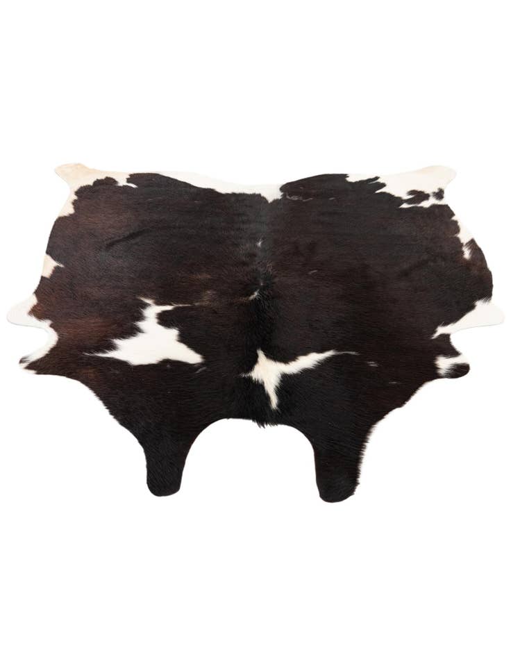Detail image of 5' x 5' 2 Cowhide Leather Square Rug