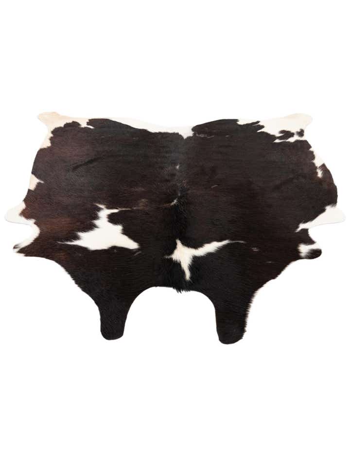 5' x 5' 2 Cowhide Leather Square Rug