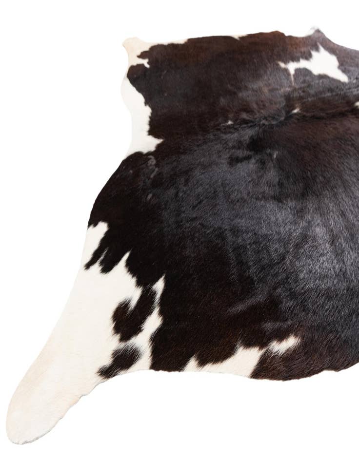 Detail image of 5' x 5' 2 Cowhide Leather Square Rug
