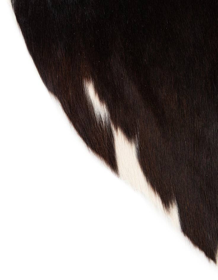 Detail image of 5' x 5' 2 Cowhide Leather Square Rug