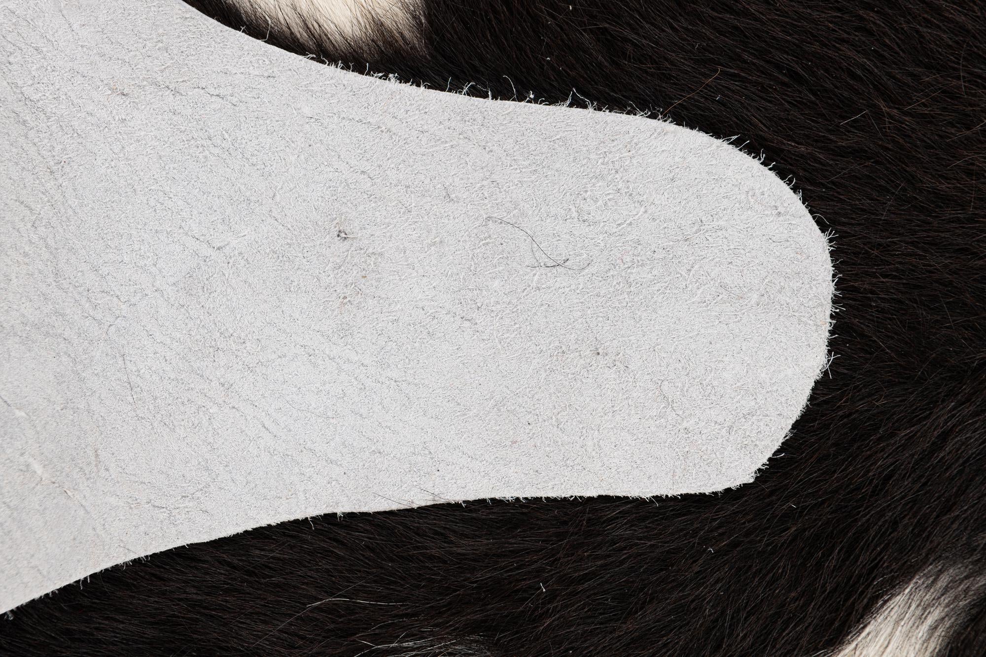5' x 5' 2 Cowhide Leather Square Rug
