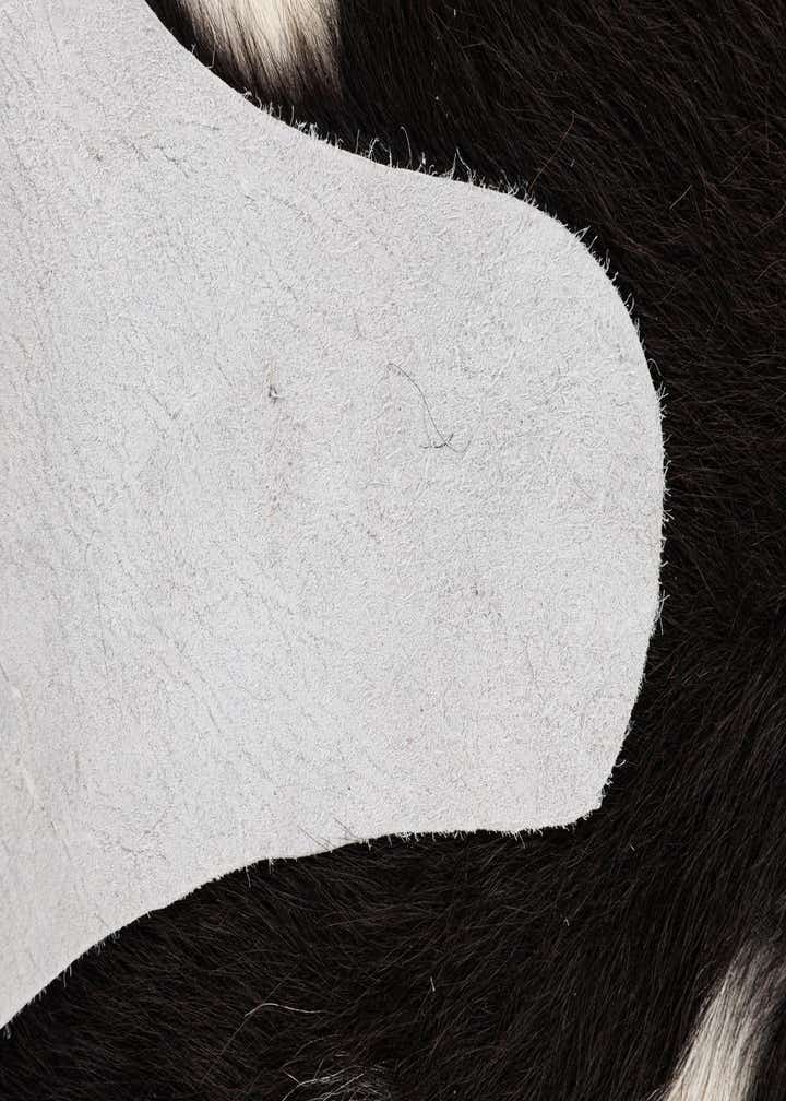5' x 5' 2 Cowhide Leather Square Rug