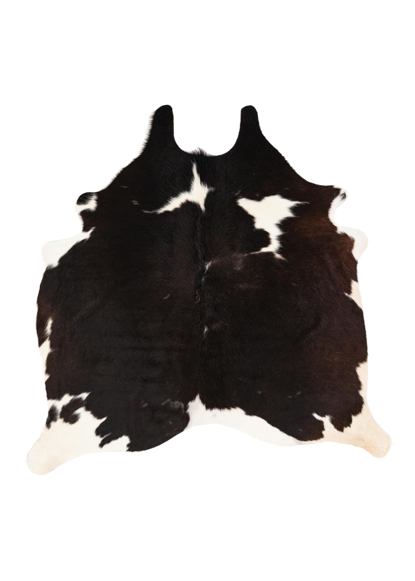 5' x 5' 2 Cowhide Leather Square Rug