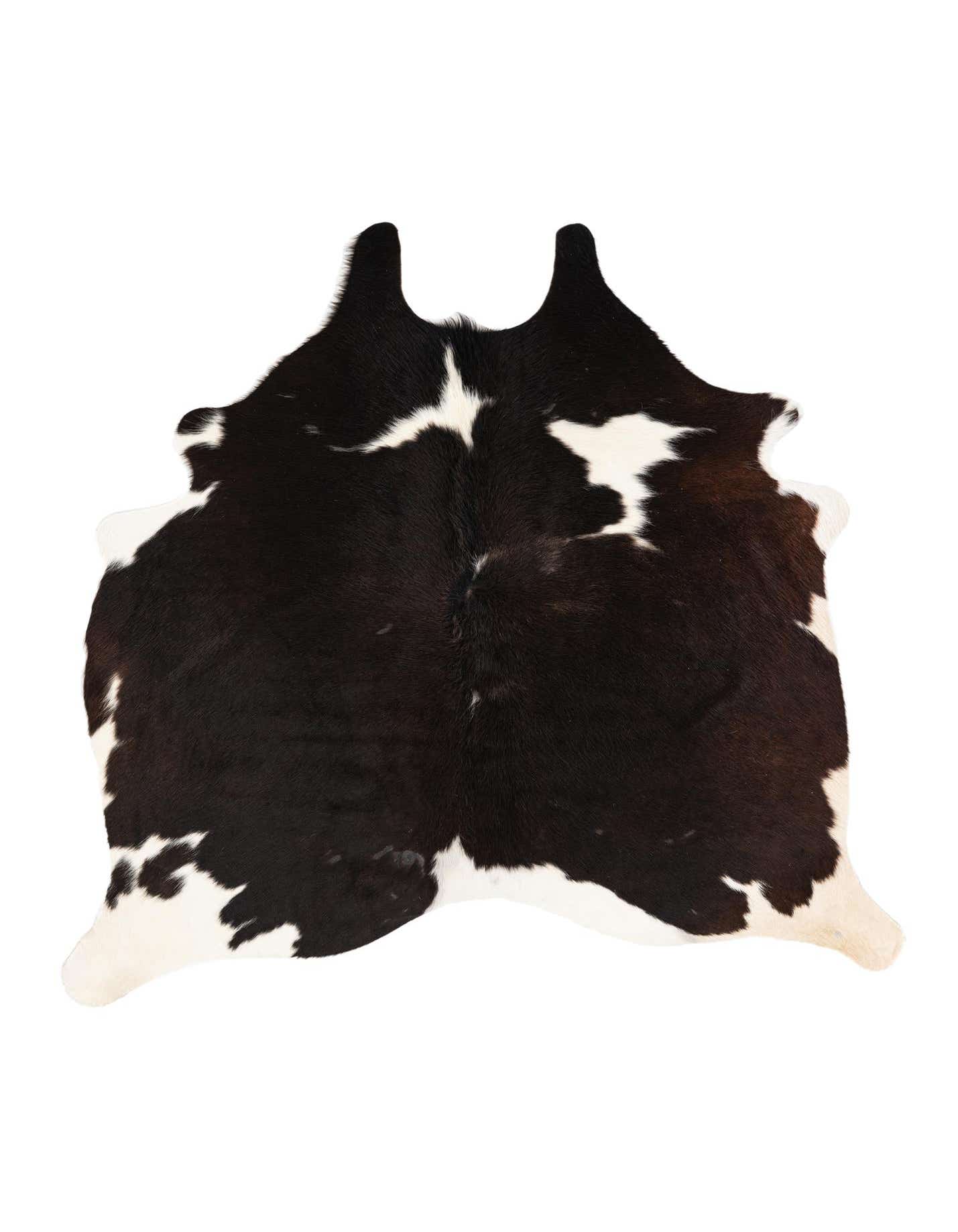 5' x 5' 2 Cowhide Leather Square Rug