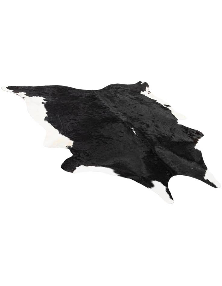 Detail image of 6' 7 x 6' 9 Cowhide Leather Square Rug