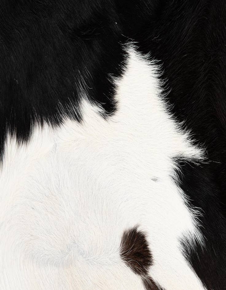 Detail image of 6' 7 x 6' 9 Cowhide Leather Square Rug