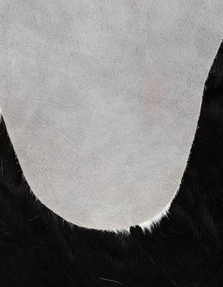 Detail image of 6' 7 x 6' 9 Cowhide Leather Square Rug