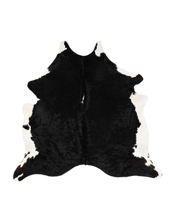 Detail image of 6' 7 x 6' 9 Cowhide Leather Square Rug