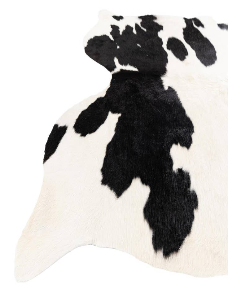 Detail image of 5' 6 x 6' 2 Cowhide Leather Square Rug