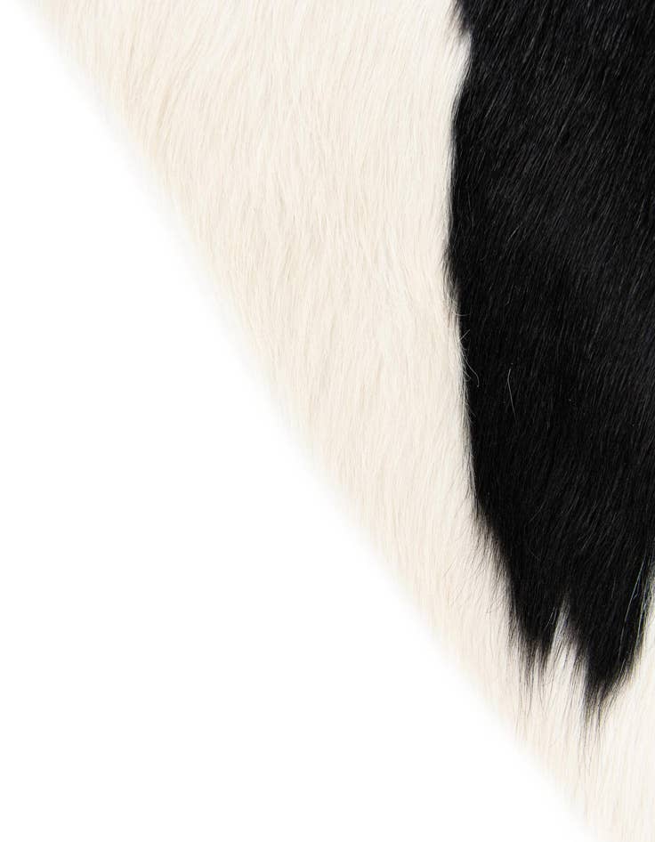 Detail image of 5' 6 x 6' 2 Cowhide Leather Square Rug