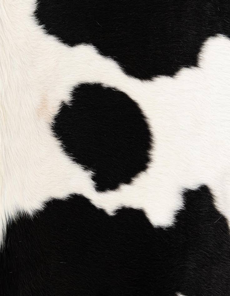 Detail image of 5' 6 x 6' 2 Cowhide Leather Square Rug