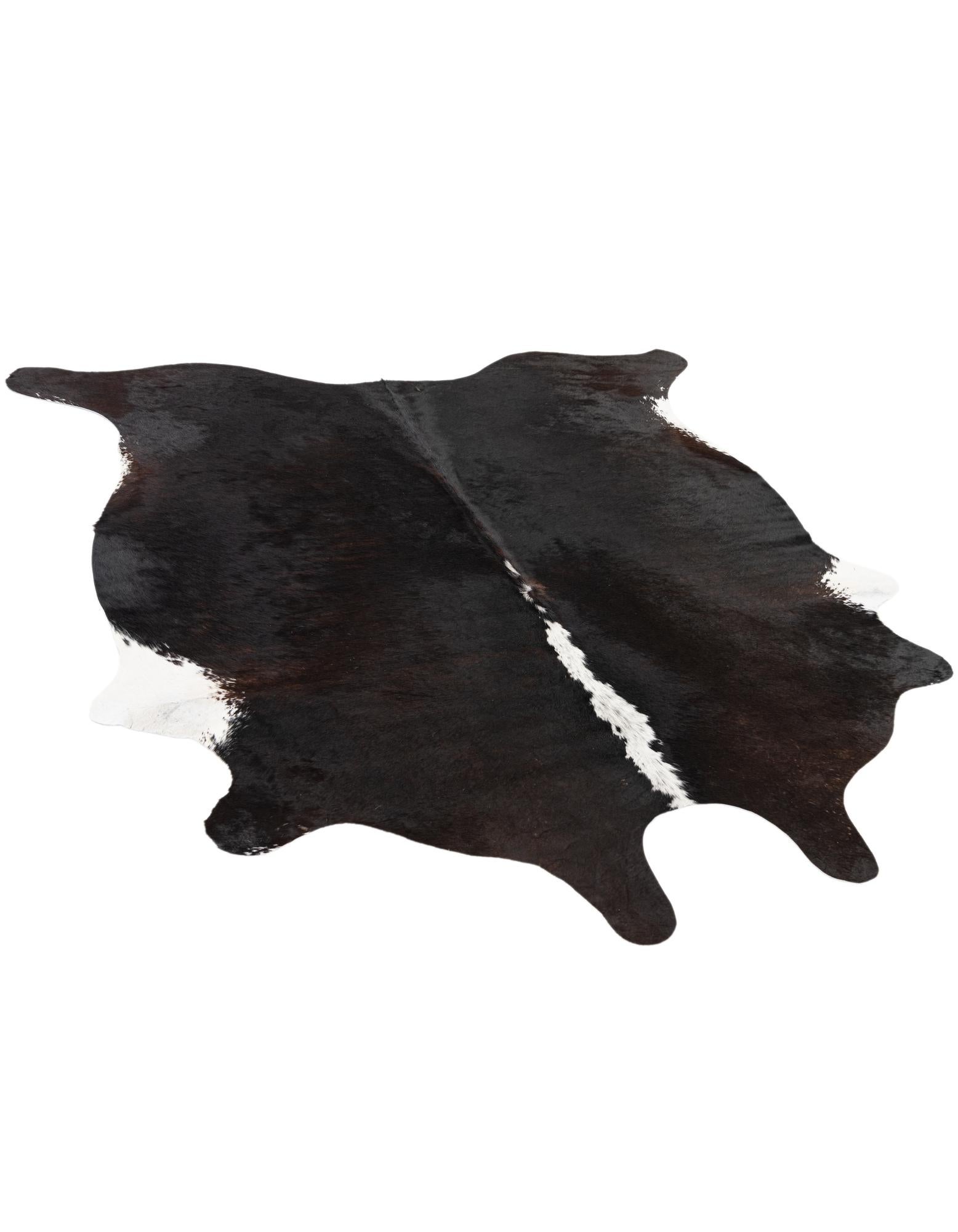 5' 5 x 5' 6 Cowhide Leather Square Rug