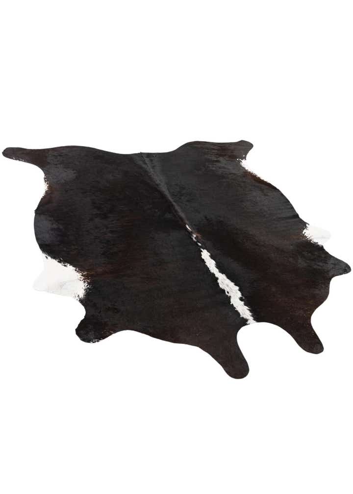 5' 5 x 5' 6 Cowhide Leather Square Rug