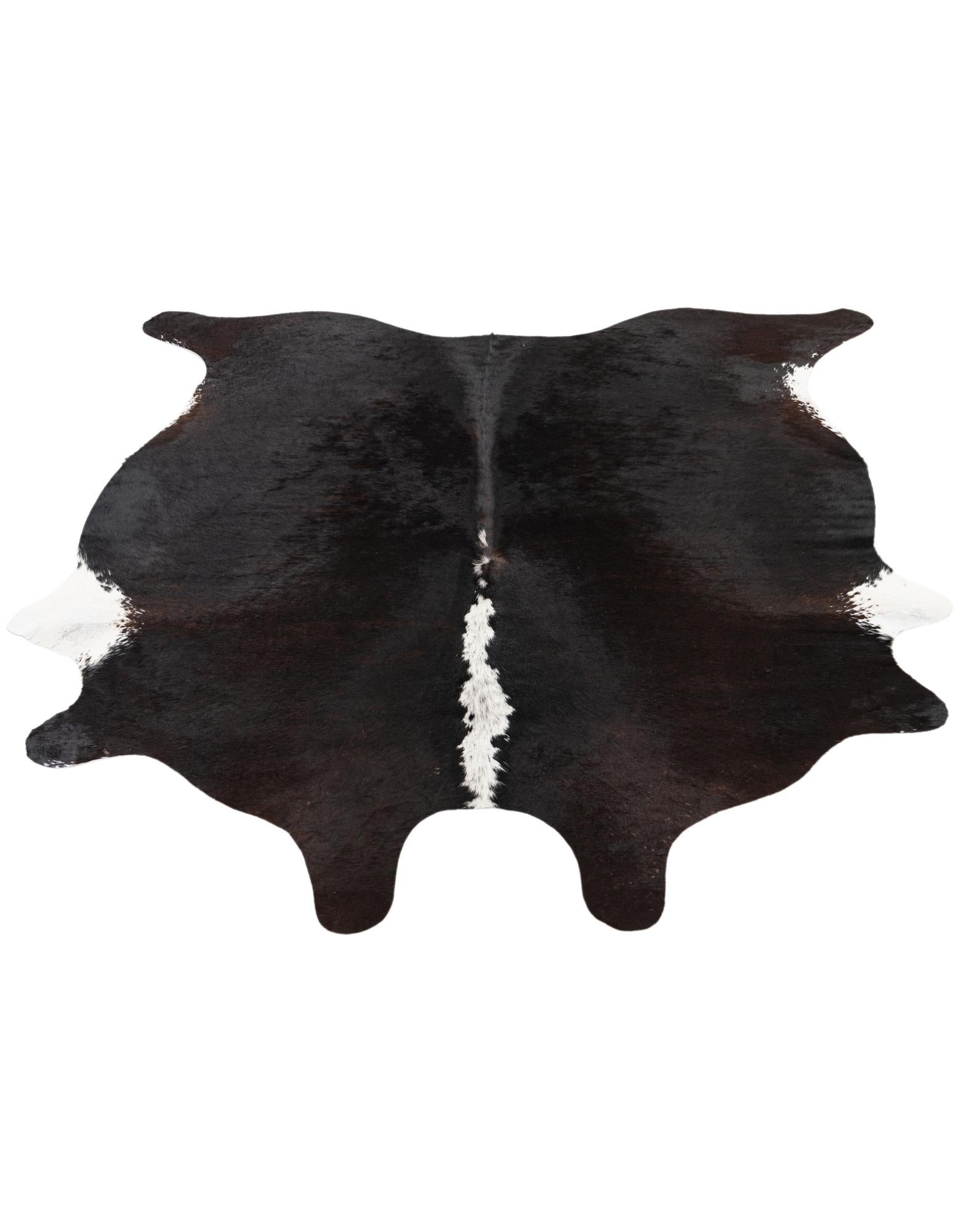 5' 5 x 5' 6 Cowhide Leather Square Rug
