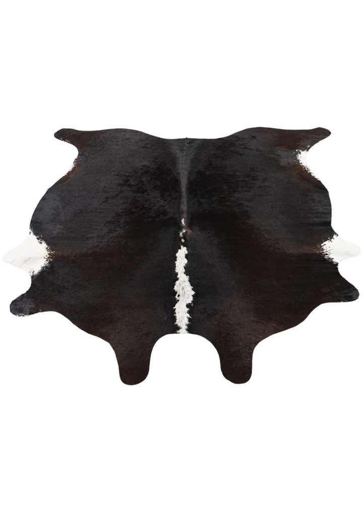 5' 5 x 5' 6 Cowhide Leather Square Rug