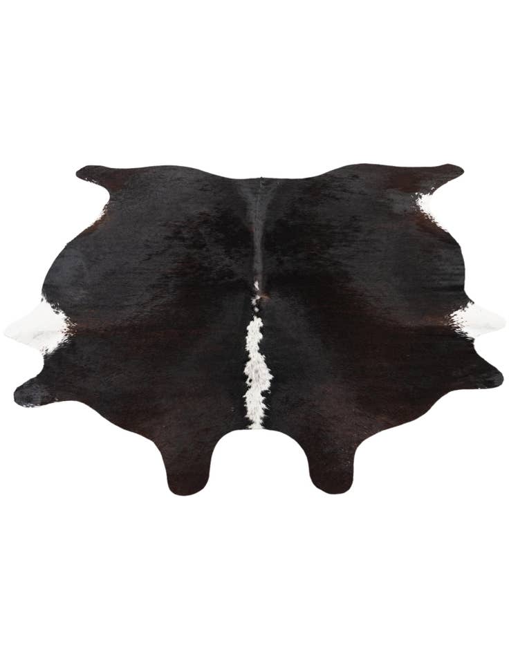 Detail image of 5' 5 x 5' 6 Cowhide Leather Square Rug