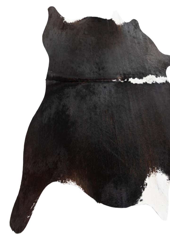 5' 5 x 5' 6 Cowhide Leather Square Rug