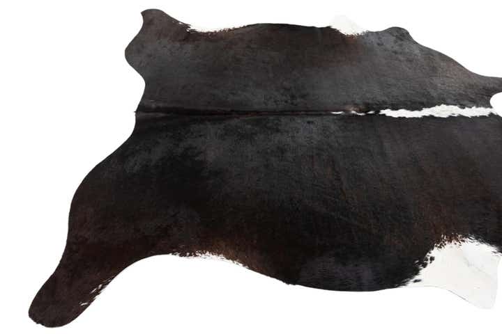 5' 5 x 5' 6 Cowhide Leather Square Rug