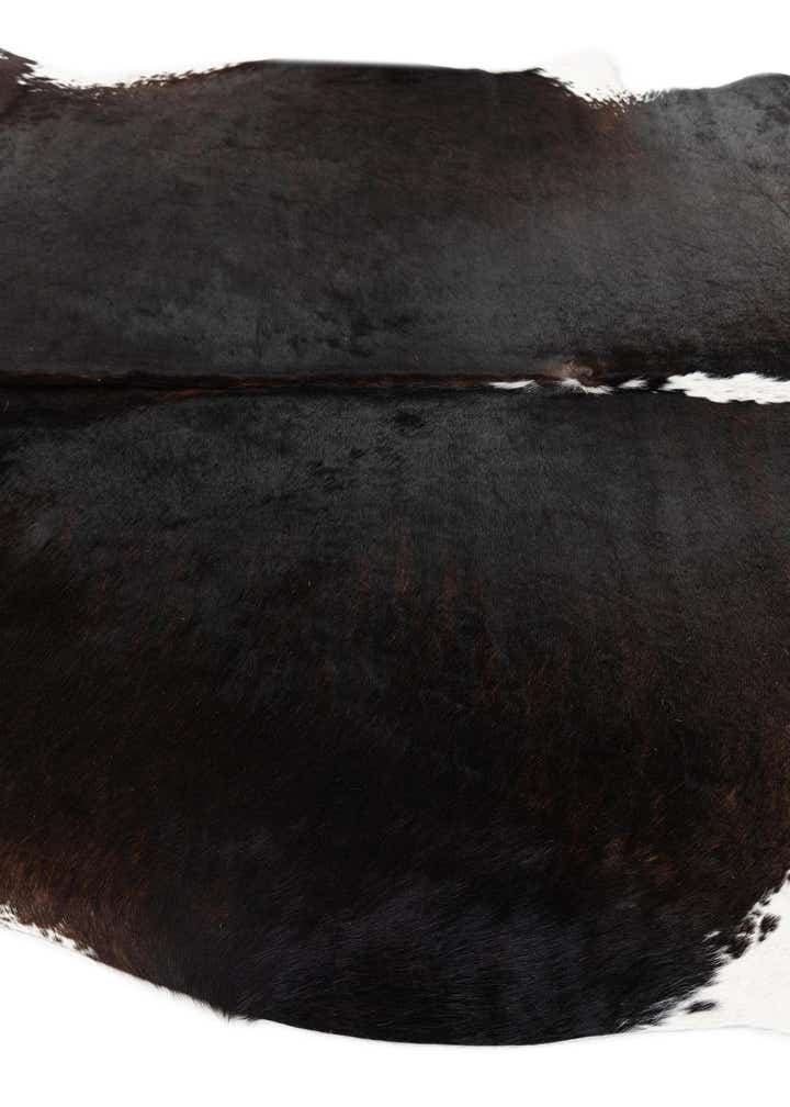 5' 5 x 5' 6 Cowhide Leather Square Rug